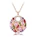 Yellow Chimes Swiss Zircon Rainbow colors Exquisite 16k Rose Gold Plated (Hallmarked) Pendant for women RS.825.00