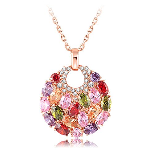 Yellow Chimes Swiss Zircon Rainbow Colors Exquisite 18K Real Rose Gold Plated Pendant for Women and Girls RS.379 (91.00% Off) - Amazon Yellow Chimes Swiss Zircon Rainbow Colors Exquisite 18K Real Rose Gold Plated Pendant for Women and Girls RS.379 (91.00% Off) - Amazon