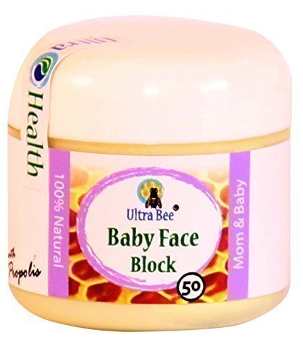Baby Face Zinc Block 50% Zinc Oxide, Honey Avocado 50ml