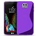 Produktbild LG X Cam Hülle, Conie Mobile Ultra Slim Backcover Schutzhülle TPU Silikon Rückschale Cover in Lila