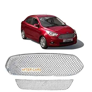 RS ENTERPRISES Figo Aspire Car Front Grill Chrome Plated