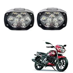 Rawat 9 LED Fog Lamp, Headlight, Side Marker, Mirror Light LED For TVS Flame