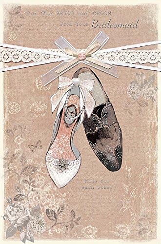Wishing Well Studios Greetings Card - Bride &amp; Groom from Bridesmaid