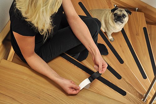 Anti-Rutsch Streifen für Treppen, transparent, selbstklebend - 5