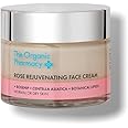 The Organic Pharmacy Rose Rejuvenating Face Cream, 50ml - Intensive wrinkle correction, Anti-ageing, With Rosehip, Centella Asiatica, Botanical Lipids, Organic 77%, Natural 81%
