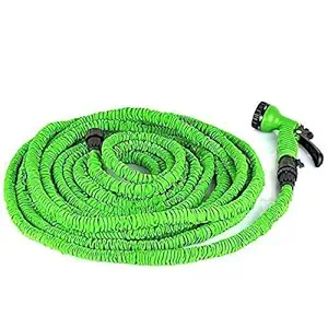 Envogue 1PC Random color Adjustable 15m/50ft Feet Car Washer Expandable Magic Flexible Garden Water Hose Plastic Hoses Pipe with Spray Gun Car Styling Modes Magic Flexible Super light easy to handle