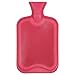 Large Hot Water Bottle With Removable Beautiful Soft Coral Pink Faux Fur Cover