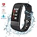 Produktbild Fitness Tracker mit herzfrequenz, Nicksea Fitness Armband IP67 Wasserdicht 3D UI Farbdisplay Schrittzähler , Schlafüberwachung, Kalorienzähler, Aktivitätstracker für Android oder iOS Smartphones