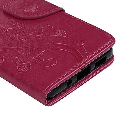 Funda BQ Aquaris X   BQ Aquaris X Pro Carcasa Libro de Suave Cuero PU Premium - Mavis s Diary Carcasa Con TPU Silicona Case Interna Suave Soporte Plegable Ranuras para Tarjetas y Billetera Cierre Magn  tico - Color Rosada