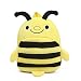 Produktbild Mini Backpack Klein Kinder Rucksack Kinderrucksack für 1 2 3 Jahre Baby Mädchen Jungen im Kindergarten Animal Schule Tasche Mini Plüsch Rucksäcke Kleinkind Cartoon Unisex Krippe Kita Umhängetasche Schultertasche Plüschtasche Fleece School Bag Süße Outdoor Sports Camping Picknick Kindergartentasche Daypack Taschen Biene Muster