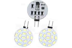 ShuoHui Zimna biel G4 LED 12 V 24 V 3,5 W 350 lumenów 15 SMD 5630 AC DC 10 V-30 V 6000 K zamiennik do żarówek halogenowych 30 W (2)