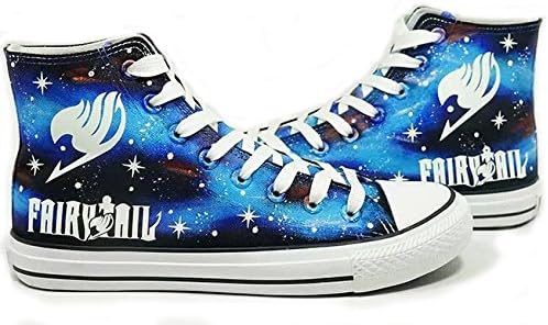 Fairy Tail Anime Logo Cosplay Shoes Canvas Shoes All Star Luminous foot length 230mm