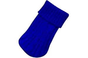 Doublehero Haustier Kleidung Herbst Winter Strickpullover Kostüm Jacke Mantel Rollkragen Warm Hundebekleidung Katze Kleiner Hunde Pulli Hemden Shirts Niedlich Haustierkleidung (XL, Dunkelblau)