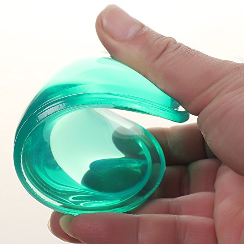 HIMRY weiche Handballenauflage Crystals Gel, Herz Form Gel Handgelenkauflage, Rutschfeste Fleckenresistente Silikon Flex Auflage, Grün, KXC5112 green - 6