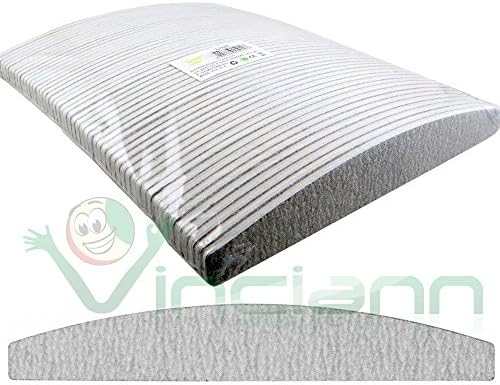 Kit Professional 50 Lime Bilateral File Crescent 100 Grit 180 Nail Nail