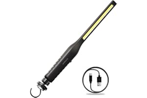 DR.PREPARE LED Torch Rechargeable Work Light, 700 Lumens 4000mAh Portable COB Mechanic Light, USB Inspection Lamps with Magnetic Base 360°Rotate for Car Repair,Garage,Camping,Emergency Lighting