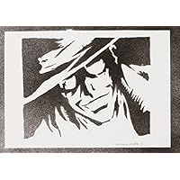 Alucard Hellsing Handmade Street Art - Artwork - Poster
