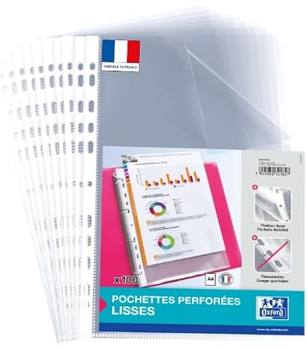 10 Pochettes Perforées PVC Clairefontaine - 190 Microns, Format 59,4x84 Cm, Avec Feuilles Papier Noir Sans Acide Pour Press-book - 13