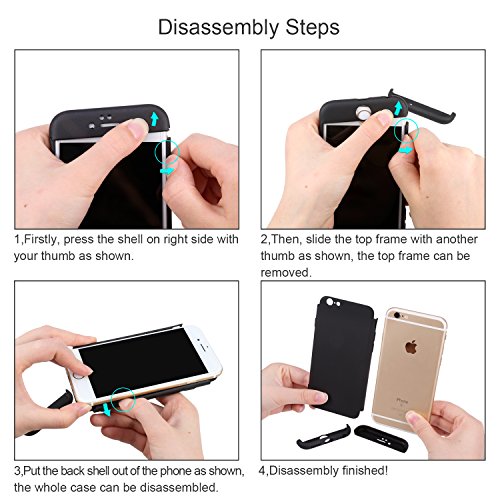 Funda OnePlus  5 Negro  ivencase Carcasa 3 en 1 Duro Tapa Anti-rasgu  os Mate PC Back Bumper Protector Anti-Scratch Integral Case Cover para OnePlus  5 5 5 