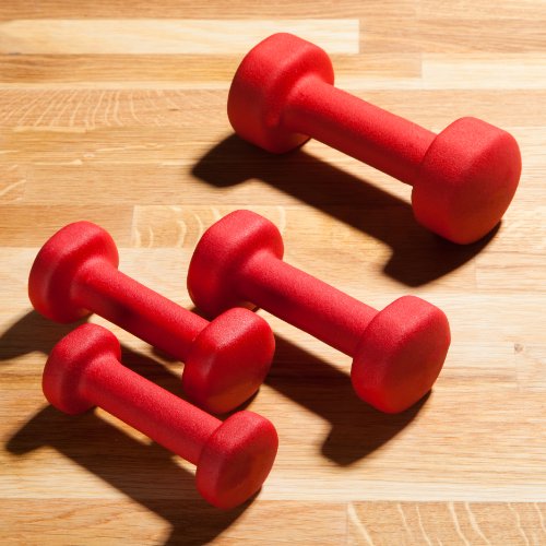 Ultrasport Neopren Gymnastik Hanteln mit Soft-Touch-Griff & Anti-Roll Funktion - 5