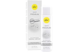 pjur med PREMIUM (100ml) - Lubricante sanitario de silicona - para mucosas/piel muy sensible - apto para alérgicos