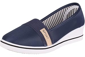 Elara Ballerines Femme à Talon Compensé Chunkyrayan