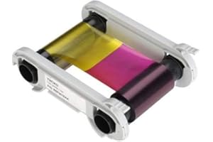 ITECHE YMCKO R5F008EAA Ruban de couleur compatible avec les imprimantes à cartes Evolis Primacy Elypso Zenius 300 images