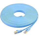 SHIELDED DE INTERFERENCIA: Hecho de 4 pares trenzados blindados de cables de cobre con dos conectores RJ45 en cada extremo. En comparación con el cable Ethernet de red Cat 6, el blindaje adicional y la calidad mejorada en torsión de los cables proporciona una mejor protección contra el paso del tiempo, el ruido y las interferencias que pueden degradar la calidad de la señal.