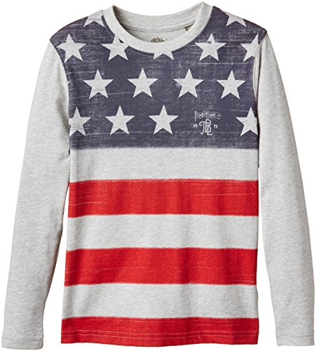 Timberland Boy's Round Collar Long sleeve T-Shirt -  Red - 4 Years