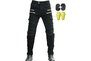 CBBI-WCCI Mens Motorcycle Jeans Motorbike Pants for Men Biker Pants Protective Motorcycle Trousers with 4X Protect Pads