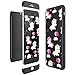 Produktbild CE-Link für iPhone 6 / iPhone 6s Hülle Hardcase 3 in 1 Handyhülle Ultra Dünn Hartschale 360 Grad Full Body Schutz 3 Teilig Styliche Handytasche Backcover Schutzhülle Anti-Kratzer Elegant Stoßfest Hart PC Skin Rückdeckel Glatte Rückseite Bumper Einhorn Cartoon Motiv - Schwarz