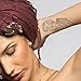 Tattify Indian Style Gold Silver Temporary Tattoo - Indian Princess Sheet 3 (Set of 1 sheet)