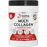 Supra Protein Multi Kolajen + Multi Vitamin Toz Form&uuml;l 5 TİP Kolajen ve Vitamin Kompleksi (Biotin, Selenyum, &Ccedil;inko, Hyaluroni