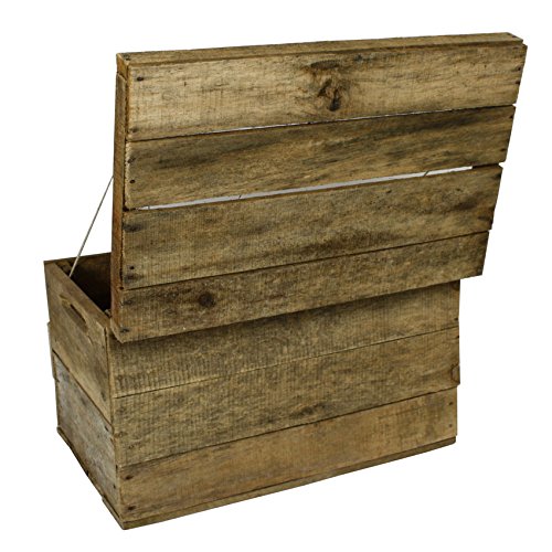 Whisky Holzkiste, mittel (31x50x30cm), Vintage, Weinkiste, Obstkiste mit Deckel und Aufdruck - 4