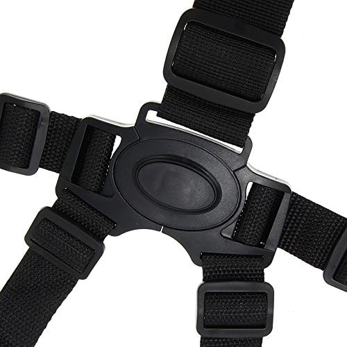SilverColor Baby 5-point harness system Child safety harness for baby carriages High chair with shoulder pad &amp; protection plate