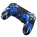 Produktbild MMLC Playstation PS4 Controller Zubehör Hülle Silikon Case 1PC Silicone Case Cover + 2PC Rocker Cap (Blue)