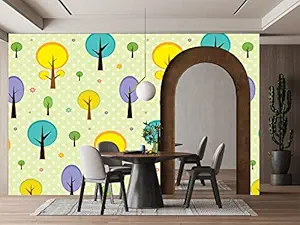 Floral Decor Wallpaper Brown Wall Sticker for Home D?cor, Living Room, Bedroom, Hall, Kids Room, Play Room(Self Adhesive Vinyl, Waterproof) DW01