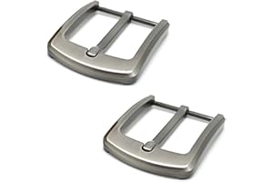 Nifocc 2 Pcs Belt Buckles Single Prong Replacement Buckle Square Metal Belt Pin Buckle for Men Women Style 1