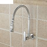 FÁCIL DE INSTALAR:Grifería de pared más ahorro de espacio,Sino también para mejorar el espacio decorativo de todo el baño,Más ordenado