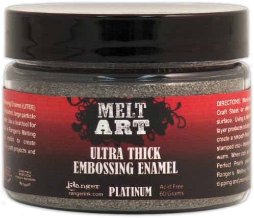 Melt Art 1-Piece 3 oz Ultra Thick Embossing Enamel, Platinum
