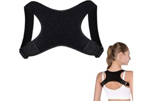 SPRIEßEN Płyta pleców, korekcja postawy, regulowany stabilizator pleców, czarny pasek podtrzymujący plecy, dla kobiet/mężczyzn/nastolatków, zapobiega garbom