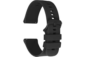 Cobee Silikonowe paski do zegarków, z szybkim zapięciem, wodoodporne, miękkie, gumowe, zastępcze, z metalową klamrą, dla mężczyzn i kobiet