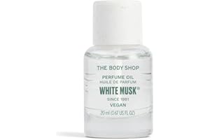 The Body Shop White Musk Perfume Oil (1x 20ml), Perfume Oil for Women with Clean Aldehydes, Jasmine & Cruelty-Free Musk, Intense Fragrance Oil in Recyclable Glass, Vegan Scent