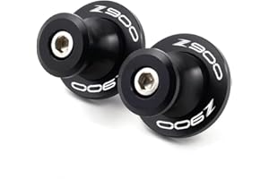 E-SPEEDMTC ESPEEDMTC para Kawasaki Z900 2017-2022 2pcs Bobinas de basculante Slider CNC Aleación de Aluminio Brazo oscilante Bobinas Tornillos de Soporte (Negro)