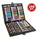 Produktbild Art Set, 150Pcs Professionelle Kinder Farbige Bleistiftzeichnung Künstler-Kit Mit Box-Malerei Kunst Marker Stift Set Crayon Öl Farbe Pinsel Zeichnung Werkzeug Art Schreibwaren Set Geschenk Für Kinder