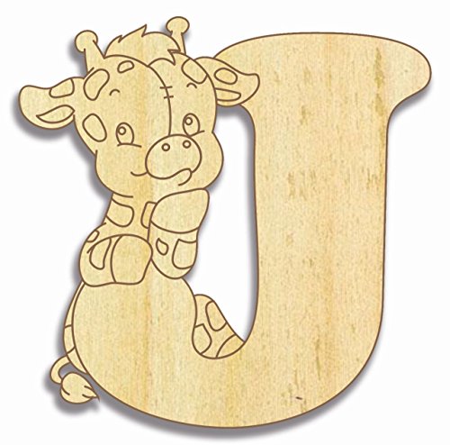 Preisvergleich Produktbild Farbklecks Collection Holzbuchstabe Giraffe J - 15 cm Höhe - Buchstabentiere - Holzbuchstaben - Holz-Buchstabe
