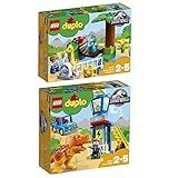 LEGO Duplo 2er Set 10879 10880 Dino-Streichelzoo + T-Rex Aussichtsplattform - Leg