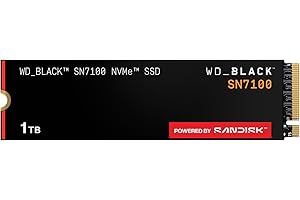 ‎WD_BLACK WD_BLACK SN7100 NVMe SSD 1 TB (High-Performance Gaming-Speicher, bis zu 7.250 MB/s Lesegeschwindigkeit, PCIe Gen4, Energieeffizienz) Für Desktop, Laptop & Handheld-Spielekonsolen