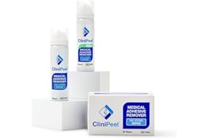CLINIMED CliniPeel Medical Adhesive Remover Spray - Gentle Silicone Formula for Sensitive Skin - Quick-Drying, Non Fragrance, No Sticky Residue - Ideal for Dressings & Healthcare Appliances