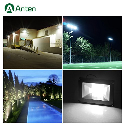 Anten® LED Flutlicht Strahler 50W Scheinwerfer Außenleuchten IP65 Wasserdichte 6000K Weiß - 5